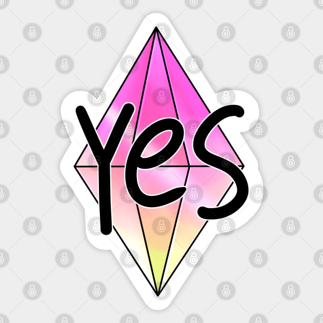 YES. Sims 4 mood plumbob Sticker by 2dsandy